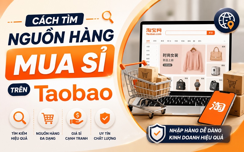 cách tìm nguồn hàng mua sỉ trên Taobao
